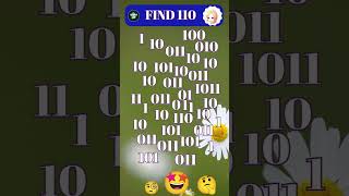 Find 110 youtubeshorts shorts numbergame numberpuzzle number [upl. by Gerita]