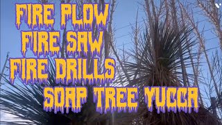 Methods of making fire with soap tree yucca [upl. by Jt251]