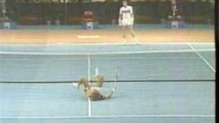 The most powerful passing shot of all time and Ivan Lendl do it again [upl. by Kedezihclem]