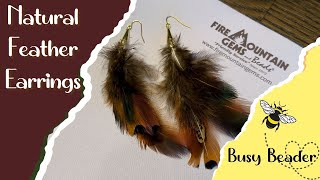 Eco Chic Feather Earrings Embrace Your Earthy Style [upl. by Egas]