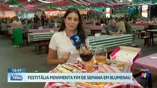 Festitália movimenta fim de semana em Blumenau [upl. by Adnohser]