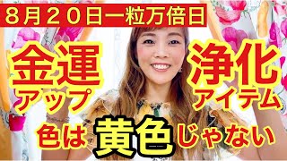 【８月２０日一粒万倍日】まだ間に合う！やるといいこと３つ！金運アップのアイテムの色は黄色じゃない？！ [upl. by Hamish]