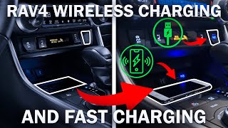 RAV4 20192023 GEN 5 HYBRID XLE WIRELESS CHARGING DOCK AND FAST CHARGING USB PORT INSTALLATION [upl. by Phyl]