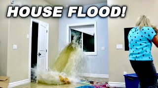 House Flood Caught On Video Heavy Rainstorm FLOODED Our House [upl. by Dennison]