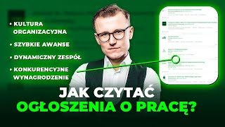 Jak czytać ogłoszenia o pracę  Podcast 272 [upl. by Haneen]