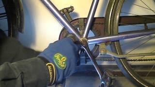 Reattach and tighten a bicycle crank arm short video [upl. by Nehgem]