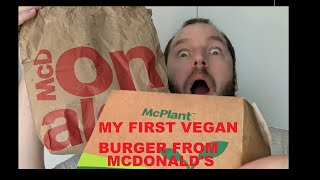 McPlant REVIEW  McDonalds Vegan Burger [upl. by Aryt]