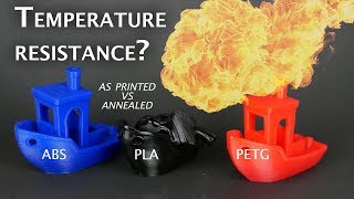 Whats the temperature resistance of annealed PLA PETG and ABS [upl. by Ozzy700]