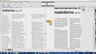 Corel Draw mizanpaj çalışması [upl. by Eglanteen315]