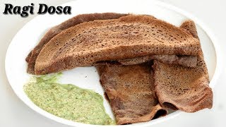 Ragi Dosa Recipe in Kannada  ಸುಲಭವಾದ ರಾಗಿ ದೋಸೆ  Instant Ragi Dosa Recipe in Kannada  Rekha Aduge [upl. by Ellehsor]