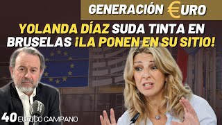 Yolanda Díaz suda tinta en Bruselas ¡La ponen en su sitio [upl. by Poul251]