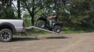 Load ATVs more safely with loading ramps by LongRampscom [upl. by Tymothy]