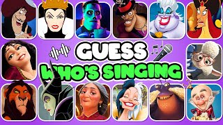 Guess The Disney Villain by Their Song amp Voice 🎤🎙️🎶  Ursula Maleficent Tamatoa Yzma Scar Jafar [upl. by Lletniuq251]