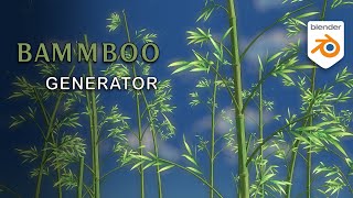 Bamboo Plants Generator  Procedural Geometry Node  Blender 3D [upl. by Alieka640]