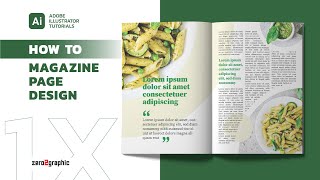 How to Create Magazine Page Layout Design in Adobe Illustrator CC 2020 [upl. by Tlevesor]