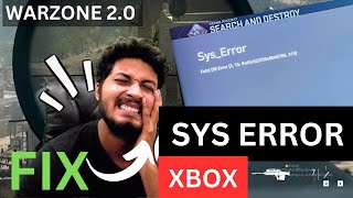 Sys error mw2 xbox Fix in cod warzone 20 amp modern warfare 2 mw2  by borntoplaygames [upl. by Lekim]