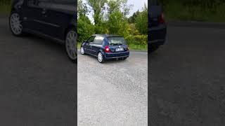 Clio 2 RS 172  KTEC look 182 Exhaust sound [upl. by Rdnaskela974]