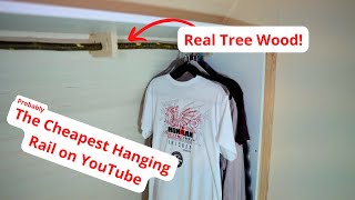 Save money on Clothes Hanging Rails Building an Attic Wardrobe on a budget [upl. by Lancey841]