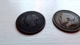 1882 Victoria Canada Coin amp 1916 Half Penny [upl. by Nayve]