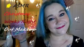 🌟 ASMR Christmas Works Night Out Makeup ✨ [upl. by Arzed]