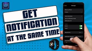 How To Get Notifications On IPHONE And APPLE WATCH ⌚ At The Same Time  QUICKampEASY [upl. by Aiuhsoj]