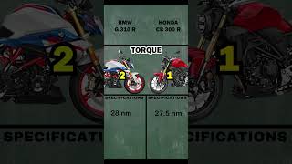 BMW G310R VS Honda CB300R  youtube youtubeshorts viral [upl. by Otit]