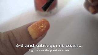 Gradient Nail Art Tutorial no sponge [upl. by Enidaj]