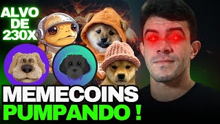 5 MEMECOINS para comprar ALVOS até de 230x 23000 [upl. by Israel257]