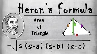 Herons Formula  Area of Triangle  Geometry  Math  LetsTute [upl. by Blaseio404]