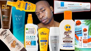 Long Awaited European Budget Sunscreen Haul Review  UdegbunamChuks [upl. by Ecnarual]