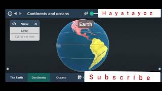 Continents amp Ocean Of the world  Earth science history geography [upl. by Ridan400]