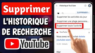 Comment Supprimer Lhistorique De Recherche Sur Youtube  Effacer Lhistorique De Recherche Youtube [upl. by Fredek673]