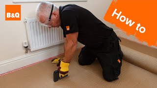 How to fit carpet part 1 grippers amp underlay [upl. by Niko]