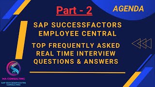 SAP SuccessFactors EC Real Time Implementation Scenario based Job Interview Ques amp Ans 2024  SAPSF [upl. by Areema]