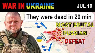 10 Jul INSANE ATTACK Russians Lose 200 MEN 21 TANKS amp BMPS IN 20 MINUTES  War in Ukraine [upl. by Erdne]