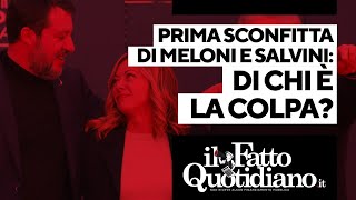 Elezioni Sardegna prima sconfitta di Meloni e Salvini di chi è la colpa [upl. by Livia]