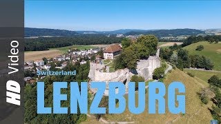 Lenzburg  Schloss  Medieval Old Town  Drone View Castle  DJI Phantom 4  DJI Osmo [upl. by Ialokin]