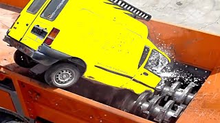 Amazing Car Shredders and Metal Recycling [upl. by Mathilda]