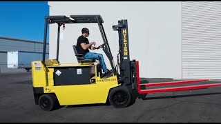 HYSTER E120XL 12000 lb Electric 485T  Forklift For Sale [upl. by Llig]