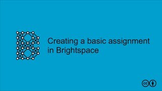 Creating a basic assignment in Brightspace [upl. by Swan]