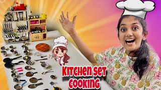 Real Kitchen set cooking  kitchen set  miniature cooking Minsha🔥 [upl. by Gerrit]