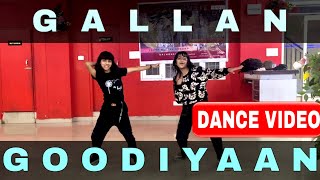 Gallan Goodiyaan  Shuffle Dance  trending steps [upl. by Coltin]