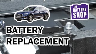 Audi Q5 SQ5 2009  present  New Battery Install [upl. by Nuris373]