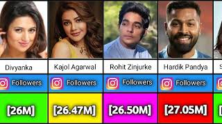 Indian highest Instagram followers  Instagram top 100 Indian followers account [upl. by Naols]