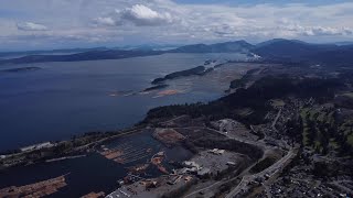 Drone Video In 4K Chemainus BC 03132023 [upl. by Ennaillek553]