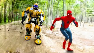 Homem Aranha e a História dos Transformers Aranha  Filme Completo 2024 [upl. by Salvay]