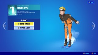 Fortnite SLALOM STYLE Emote Showcase w Audio [upl. by Steffie493]