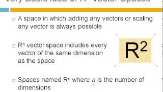 What is a Vector Space [upl. by Hibbitts]