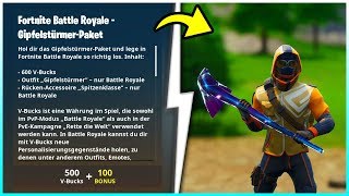 Fortnite GipfelstürmerPaket ist da im Wert von über 2100 VBucks  Das neue Starter Pack [upl. by Ahsirek583]