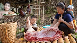 65 days single mother  making smoked meat  going to the market to take care of an orphan boy [upl. by Githens641]